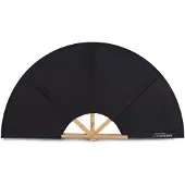 SAUNAGUT - Waaier zwart 100 cm - voor opgietingen in de sauna - luchtverplaatsing - de doek is uitwasbaar - stevig materiaal - Sauna en Wellness - Verzorging & accessoires