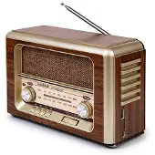 Kooltech Draagbare Bluetooth Radio Kooltech Retro AM/FM