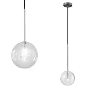 Toolight App1685-1Cp 20Cm Hanglamp Zwart Chroom 16,5X20X16,5Cm