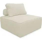 Sweeek Fauteuil corduroy 1 zitplaats Crème