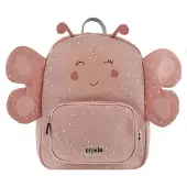 Trixie Rugzak - Mrs. Butterfly - Schooltas Waterafstotend - Boekentas voor Kind - Geschikt als Gymtas - Roze - Vlinder