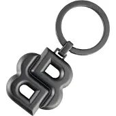 BOSS Sleutelhanger met matbronzen Double B-monogram