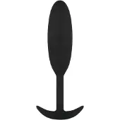 EasyToys Heavy Fulfiller - anale plug van 54 g - klein (zwart)