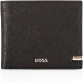 HUGO BOSS Leren Portemonnee Iconic Wallet Black Zwart