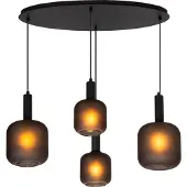 Lucide ELOISE - Hanglamp - 4xE27 - Zwart