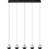 Lucide SENTUBAL - Hanglamp - LED Dimb. - 5x5,3W 2700K - Zwart
