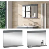 Vicco Izan Badkamerspiegel – 80.1 x 62 cm Grijs