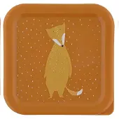 Trixie Set van 3 snackdoosjes - Mr. Fox - 3-delige Snackbox - Makkelijk te openen - Ideaal voor kinderen
