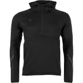 Stanno Plaza Hooded Half Zip Top Zwart | Maat M