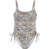 LASCANA Badpak lichtgrijs / poederroze / zwart / offwhite