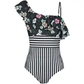 Looney Tunes Zwempak - Tweety - S tot M - voor Vrouwen - meerkleurig - Maat M