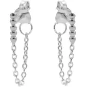 Karma Chain oorbel Dots Tube M2009 Zilver