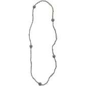 Behave – Lange kralenketting dames – Urban chic minimal look – 88 cm