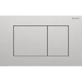Geberit Sigma40 hoekig bedieningspaneel Brushed Inox voor Sigma UP320 of UP720 inbouwreservoir