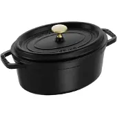 Staub braadpan ovaal ø 23 cm gietijzer zwart