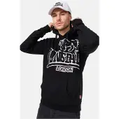 Lonsdale Trui met capuchon - Tadley - M tot 5XL - voor Mannen - zwart - Maat XL