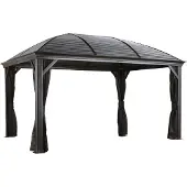 Sojag paviljoen Moreno, 10x14, antraciet, 298 x 423 x 283 cm (L x B x H), aluminium