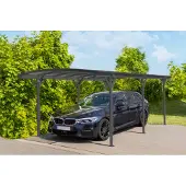Westmann Aluminium carport stockholm gebogen 576x300x220 cm grijs