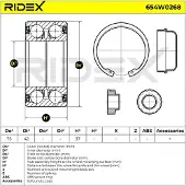 RIDEX 654W0268 Wiellagerset