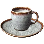 Villeroy & Boch Kaffeetasse mit Untertasse Lave 190 ml