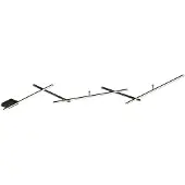 TRIO LED-plafondlamp Indira, dimbaar, zwart, Woon-/ Eetkamer, metaal, Modern, LED plafondlamp