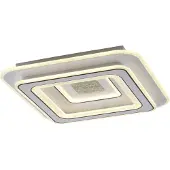 JUST LIGHT LED-plafondlamp Tolago, dimbaar, wit / opaal, Woon-/ Eetkamer, Kunststof, Modern, LED plafondlamp