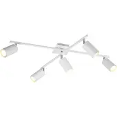 TRIO Moderne witte metalen plafonnière Marley