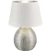 RL REALITY LUXOR - Tafellamp - Zilver - excl. 1x E27 4,9 W - Snoerschakelaar