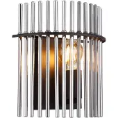 Globo Zwarte Wandlamp Gorley Met Smoke Glas
