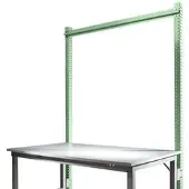 Manuflex Opbouwframe, Basistafel STANDAARD werktafel-/werkbanksysteem UNIVERSAL/PROFI, 1750 mm, resedagroen