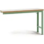 Manuflex aanbouw-werkbank Profi speciaal, tafelblad kunststof, 1250 x 700 mm, resedagroen