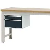 Manuflex onderbouw met schuifladen, voor werkbank Profi diepte 700 mm, antraciet