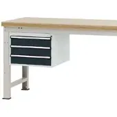 Manuflex onderbouw met schuifladen, voor werkbank Profi diepte 700 mm, antraciet