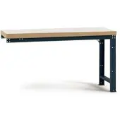 Manuflex aanbouw-werkbank Profi standaard, tafelblad kunststof, 1250 x 700 mm, antraciet