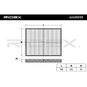 RIDEX 424I0092 Interieurfilter