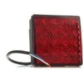Hella Mistachterl.LED 12V 80x80mm 2NE 357 029-041 Hella