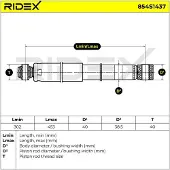 RIDEX 854S1437 Schokdemper