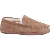 Warmbat Huisschoen 'Grizzly' beige / cognac
