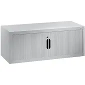 C+P rolluikkast Omnispace, afsluitbaar, B 1200 x D 420 x H 450 mm, staal/kunststof, verkeerswit