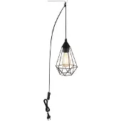 Globo Hanglamp Hanglamp Eetkamerlamp Vlechtwerk zwart Woonkamerlamp L 245 cm