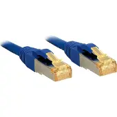 Lindy 47280 Patchkabel 3.00m RJ45 S/FTP LSOH, mit Cat7 Rohkabel, blau