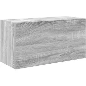 vidaXL Badkamerwandkast 60x25x30 cm bewerkt hout grijs sonoma eiken