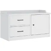 vidaXL Gangbankje SANDNES wit 87x40x50 cm massief grenenhout