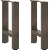 vidaXL Salontafelpoten 2 st 38x(42-43) cm staal naturel