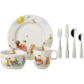 Villeroy & Boch Hungry as a Bear kinderservies en bestek 7-delig