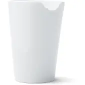Fiftyeight Products TASSEN Porseleinen Mok met Bijtmarkering, 13.5 oz. Wit (Enkele Koffiemok)