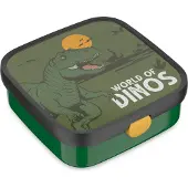 Mepal Bento lunchbox groot Campus - 1.25 l - Inclusief 2 uitneembare lekdichte bentobakjes & vorkje - Dino