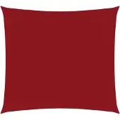 vidaXL Zonnescherm vierkant 5x5 m oxford stof rood