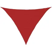 vidaXL Zonnezeil 160 g/m² 2,5x2,5x3,5 m HDPE red