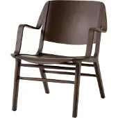 &tradition AX HM11 Lounge Chair met armleuningen Dark stained oak